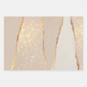 feuilles de papier d'emballage usé shimmer (Devant)