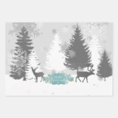 Feuilles de papier d'emballage Winter Wonderland - (Devant 3)
