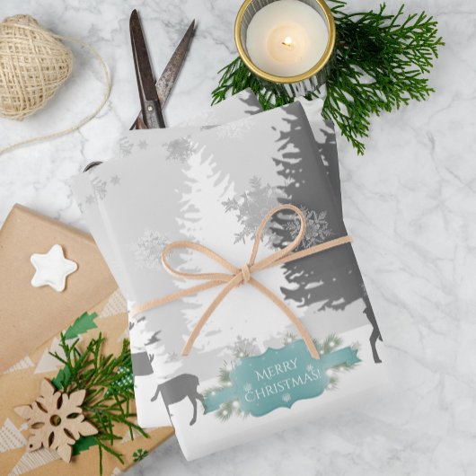 Feuilles de papier d'emballage Winter Wonderland -