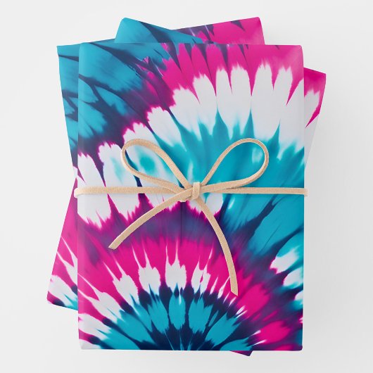 Feuilles de papier d'enrobage coloré