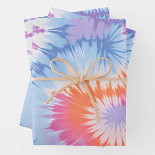Feuilles de papier d'enrobage coloré
