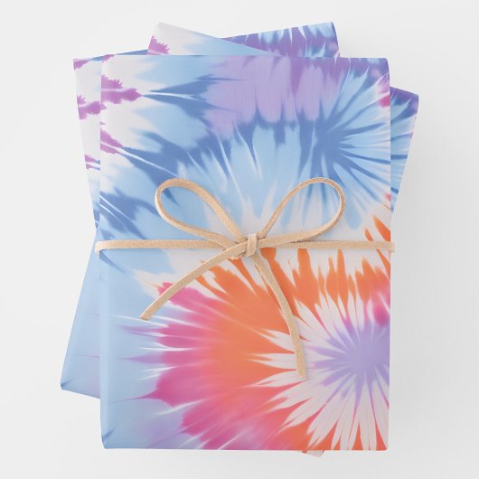 Feuilles de papier d'enrobage coloré