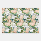 Feuilles de papier d'enrobage de collage de Rose (Devant)