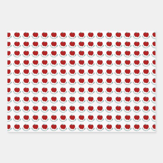 Feuilles de papier d'enrobage de devis à la pomme  (Devant 2)