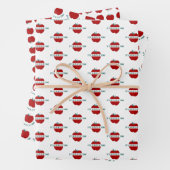 Feuilles de papier d'enrobage de devis à la pomme (En situation)