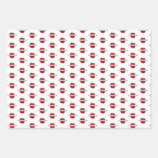 Feuilles de papier d'enrobage de devis à la pomme (Devant)