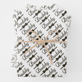 Feuilles de papier d'enrobage de fêtes des pères (En situation)