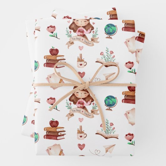 Feuilles de papier d'enrobage de l'enseignant (En situation)