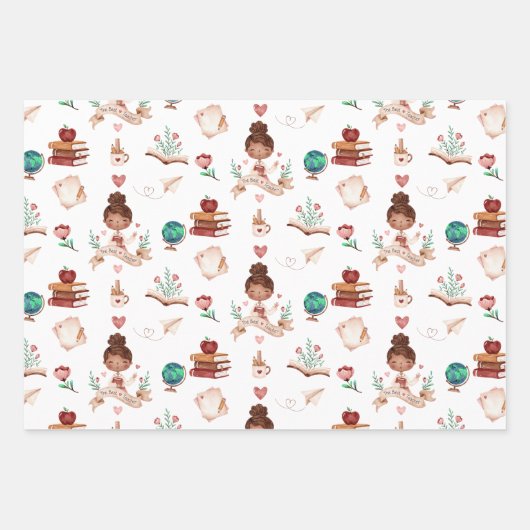 Feuilles de papier d'enrobage de l'enseignant (Devant 2)