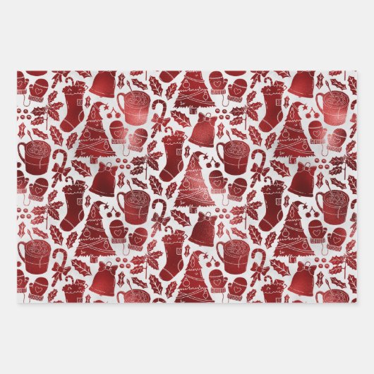 Feuilles de papier d'enrobage de menthe plaqué (Devant)