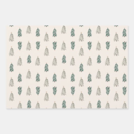 Feuilles de papier d'enrobage de Noël (Devant 2)