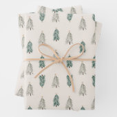 Feuilles de papier d'enrobage de Noël (En situation)