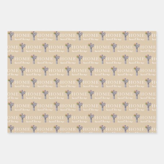 Feuilles de papier d'enrobage de numéro de boîte a (Devant 3)