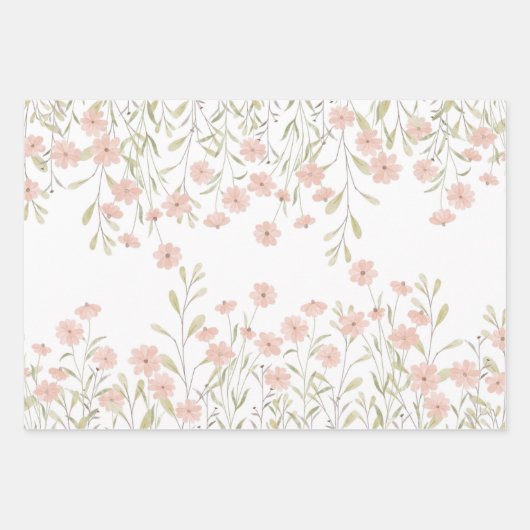 Feuilles de papier d'enrobage Fleur sauvage (Devant)