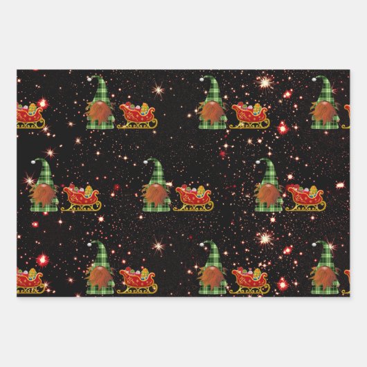 Feuilles de papier d'enrobage Gnome (Devant 2)