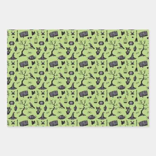 Feuilles de papier d'enveloppement à main d'Hallow (Devant 2)