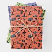 Feuilles de papier d'enveloppement à main d'Hallow (En situation)