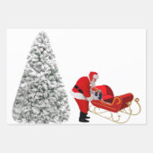 Feuilles de papier d'enveloppement à trois paquets (Devant 2)