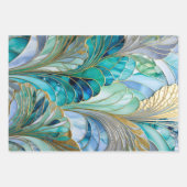 Feuilles de papier d'enveloppement Art déco coloré (Devant 2)