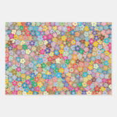 Feuilles de papier d'enveloppement coloré à motifs (Devant 2)