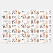 Feuilles de papier d'enveloppement d'anniversaire  (Devant)