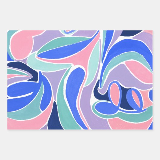 Feuilles de papier d'enveloppement d'art Abstrait (Devant 2)