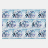 Feuilles de papier d'enveloppement de bonhomme de (Devant)