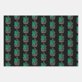 Feuilles de papier d'enveloppement de cactus moder (Devant 3)