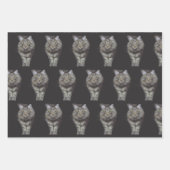 Feuilles de papier d'enveloppement de chats (Devant)