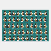 Feuilles de papier d'enveloppement de chats Calico (Devant 2)