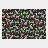 Feuilles de papier d'enveloppement de chien Weimar (Devant 3)