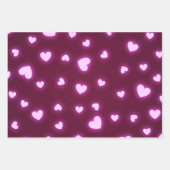 Feuilles de papier d'enveloppement de coeur (Devant 2)