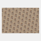 Feuilles de papier d'enveloppement de cônes de pin (Devant 3)