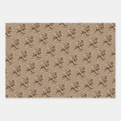 Feuilles de papier d'enveloppement de cônes de pin (Devant)