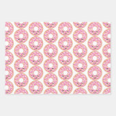 Feuilles de papier d'enveloppement de Donut bleu e (Devant 3)