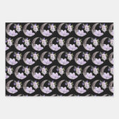 Feuilles de papier d'enveloppement de fleurs et de (Devant 3)