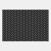 Feuilles de papier d'enveloppement de flocons de n (Devant)