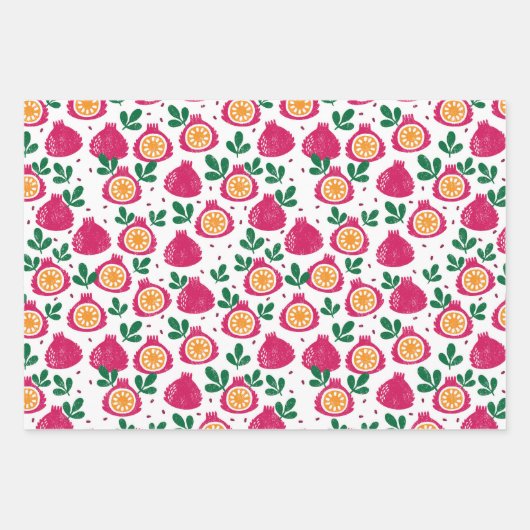 Feuilles de papier d'enveloppement de fruits (Devant)