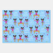 Feuilles de papier d'enveloppement de gymnaste mul (Devant)