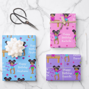 Feuilles de papier d'enveloppement de gymnaste mul