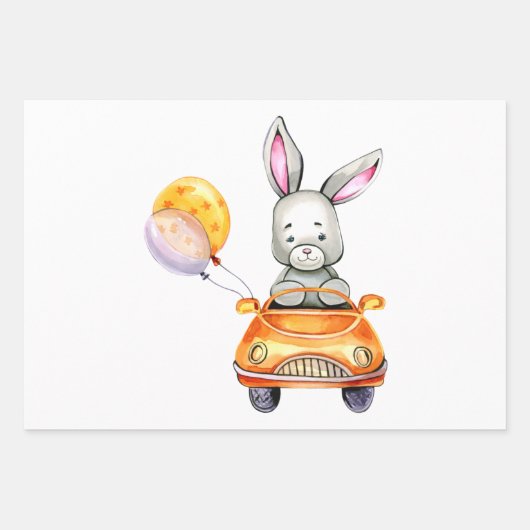 Feuilles de papier d'enveloppement de lapin (Devant)