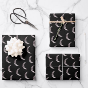 Feuilles de papier d'enveloppement de lune