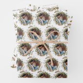 Feuilles de papier d'enveloppement de Mariage d'aq (En situation)