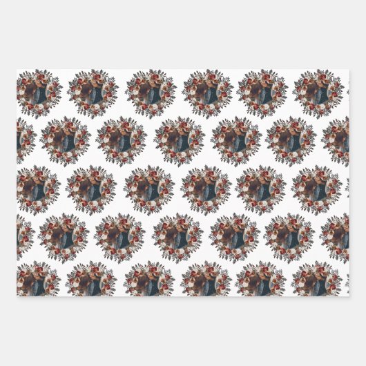 Feuilles de papier d'enveloppement de Mariage d'aq (Devant)