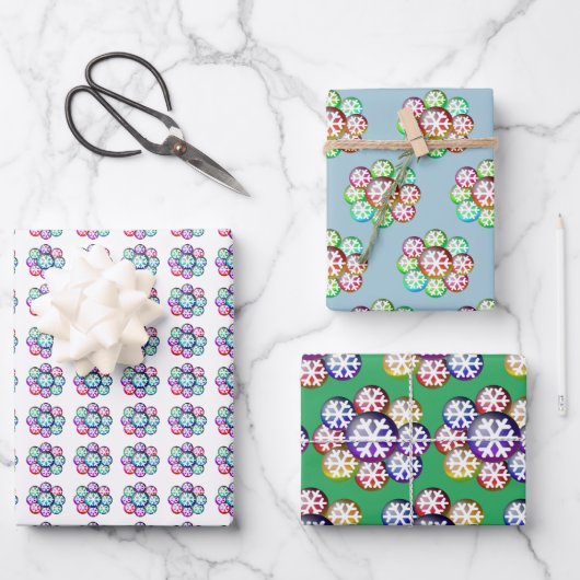 Feuilles de papier d'enveloppement de Motif de flo (Recto)