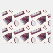 Feuilles de papier d'enveloppement de musique (Devant)