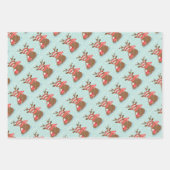 Feuilles de papier d'enveloppement de Noël (Devant 3)