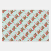 Feuilles de papier d'enveloppement de Noël (Devant)