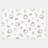 Feuilles de papier d'enveloppement de Noël (Devant 3)
