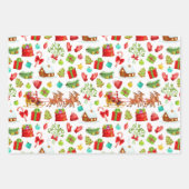 Feuilles de papier d'enveloppement de Noël (Devant)